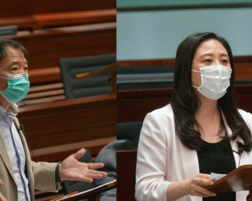 胡志偉(左)、葛珮帆(右)。