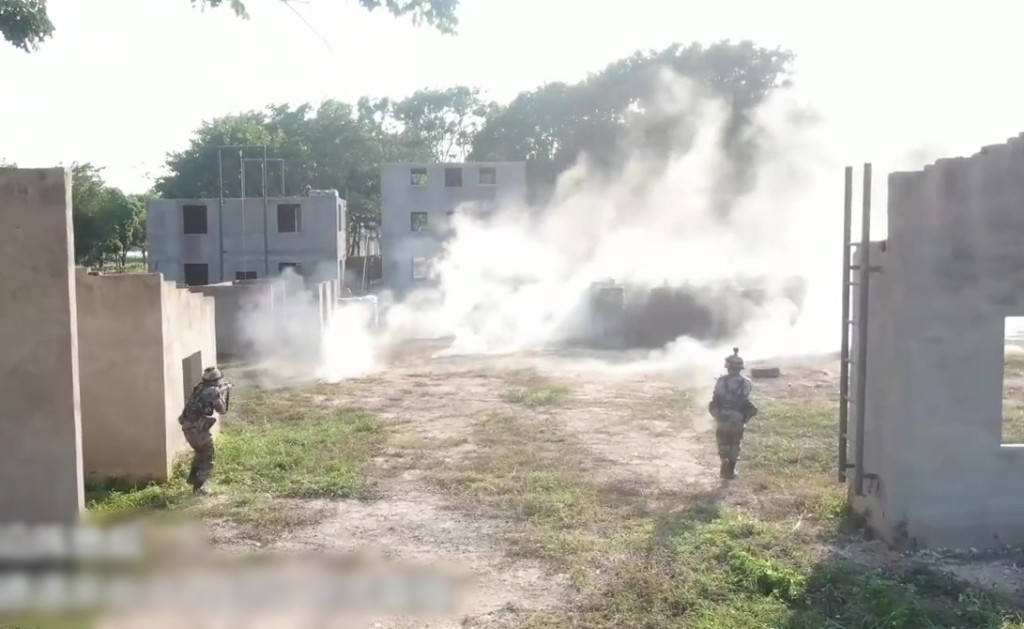 73集團軍的演習集中在要點奪控及街巷清剿 。互聯網圖片