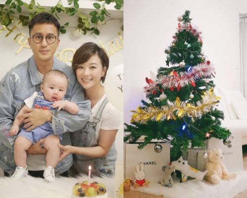 林燕玲上載一家人裝飾聖誕樹的相片,回應「我們很好」。