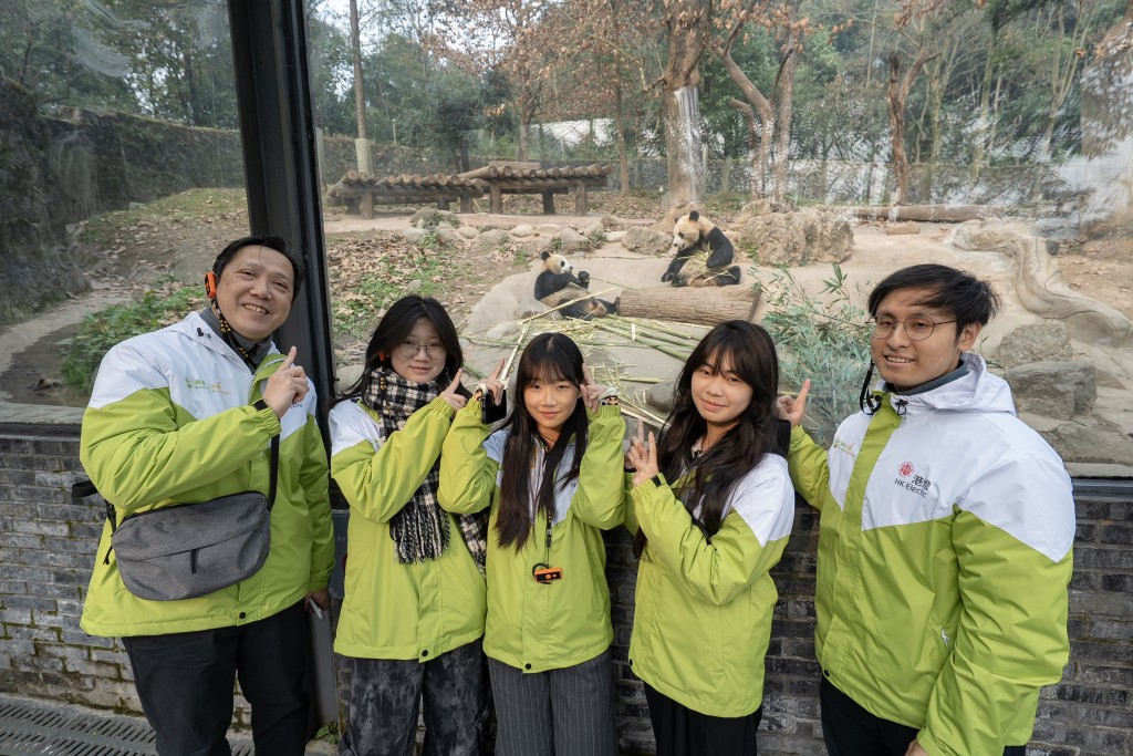 本港学生走访大熊猫基地。