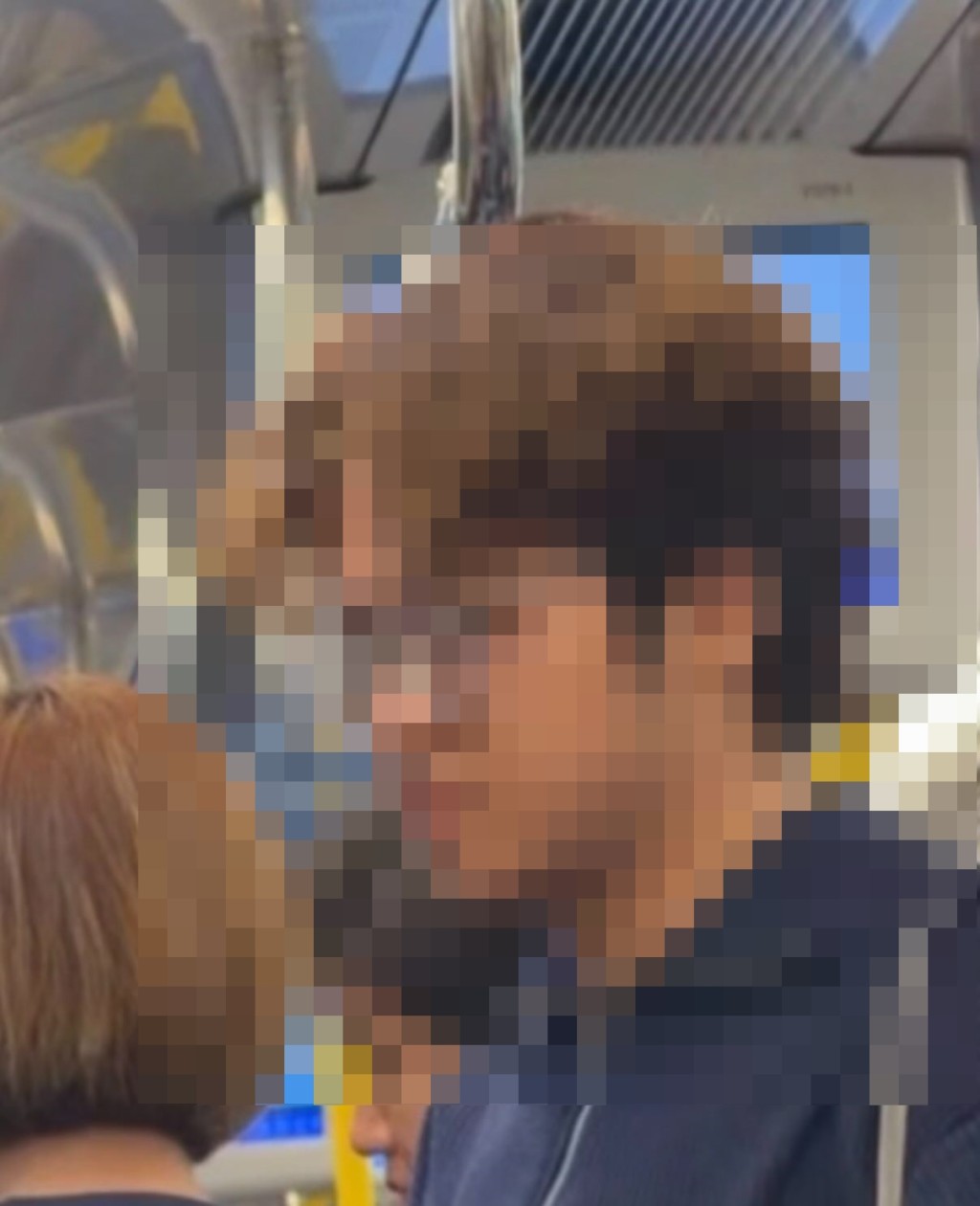 涉案男子被拍下。Threads图片