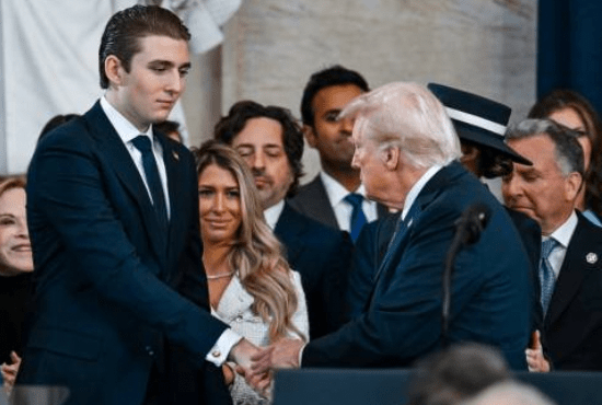 巴倫是美國總統特朗普幼子。法新社 巴倫是美國總統特朗普幼子。法新社