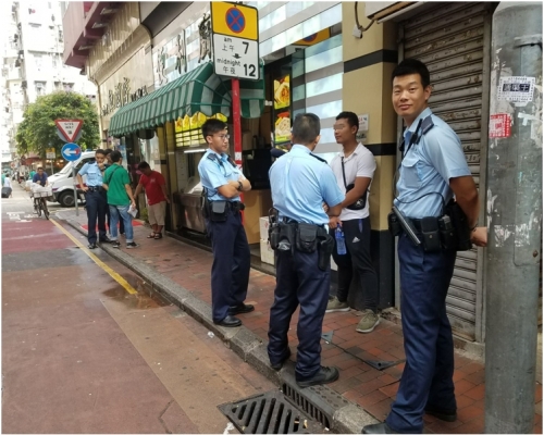 警方到場調查。
