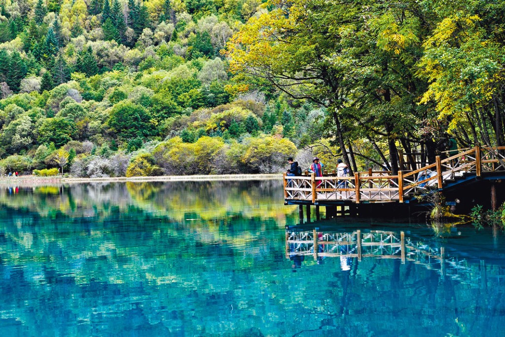 五花海經復修後恢復原貌。