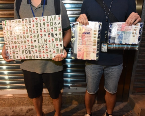 警方檢獲的證物。
