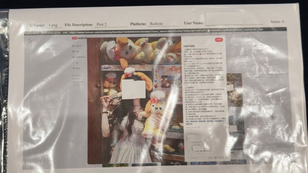 被捕人聲稱可以在熱門旅遊景點,包括主題樂園、尖沙咀海傍、西九文化區等,為客人規劃行程、租用攝影器材及造型指導等一條龍服務。 被捕人聲稱可以在熱門旅遊景點,包括主題樂園、尖沙咀海傍、西九文化區等,為客人規劃行程、租用攝影器材及造型指導等一條龍服務。