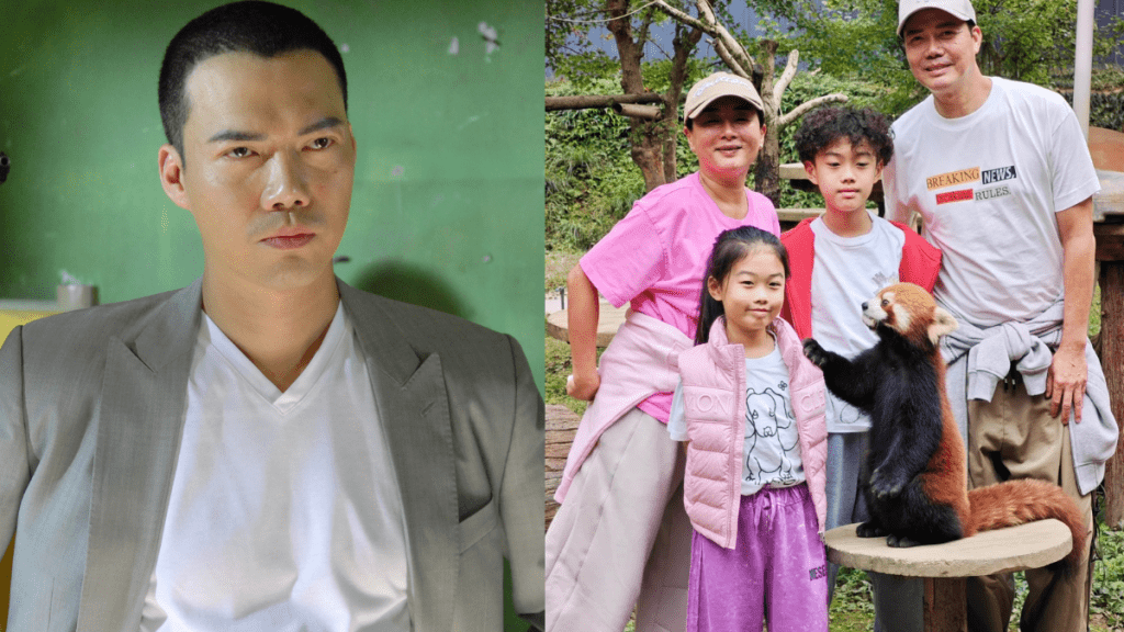 謝天華一對仔女暴風式成長  11歲餅印鬈髮兒子越大越型  愛妻捱針花60萬做4次人工受孕