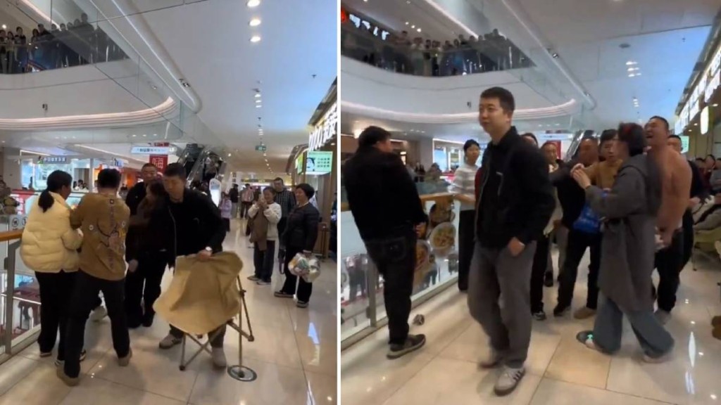 襄陽男子好心拿走坐椅阻止女子企跳，反被其家人圍罵推撞。