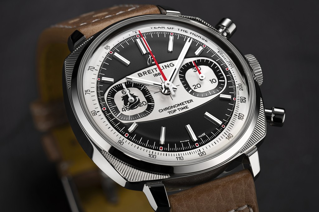 Breitling Top Time B01 Shadow Rider,錶殼:38mm不鏽鋼 /機芯:Breitling 01自動/ 限量:288枚/ 售價:$53,800。 Breitling Top Time B01 Shadow Rider,錶殼:38mm不鏽鋼 /機芯:Breitling 01自動/ 限量:288枚/ 售價:$53,800。