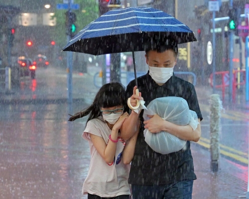 天文台表示，短期內香港廣泛地區可能受大雨影響。資料圖片