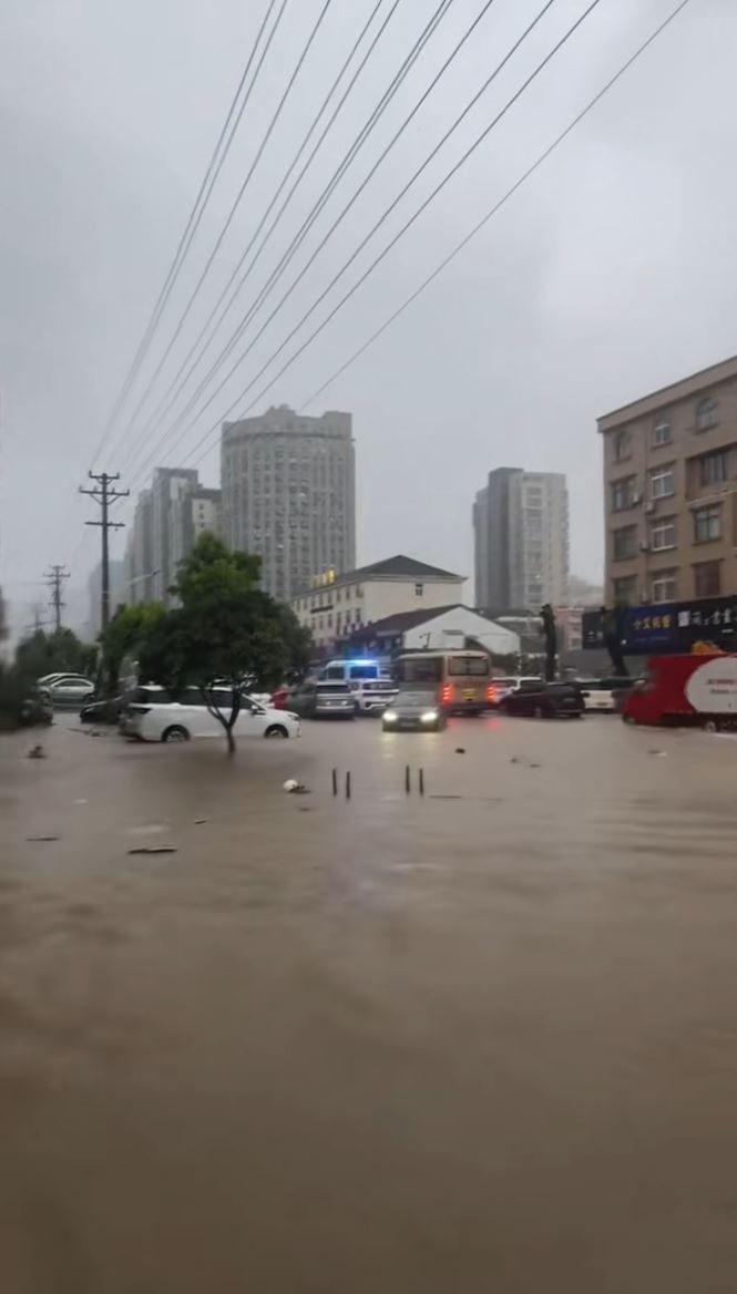 “白海豚”登陆台州后造成广泛破坏。抖音
