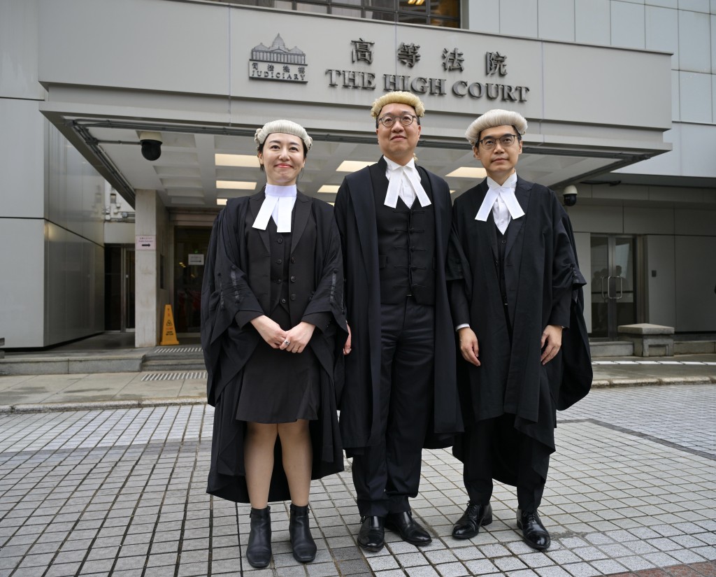 由左至右：林晓敏、林定国、周天行。