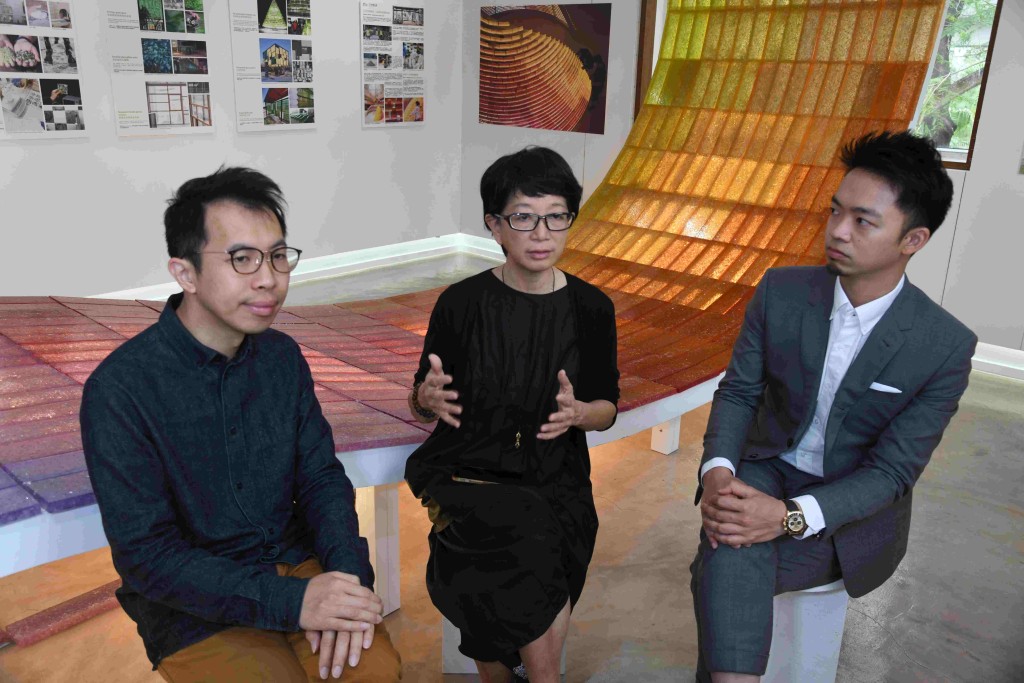 慈济环保愿行馆联同建筑师团队打造「透视未来」回收玻璃艺术展。