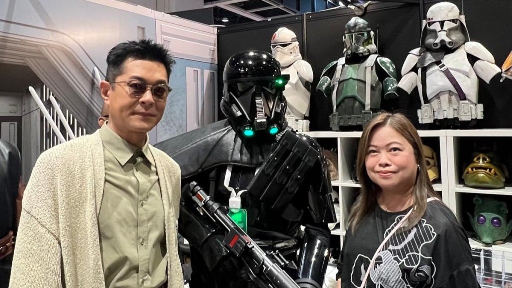 羅淑佩參觀動漫盛會，獲活動大使古天樂接待。羅淑佩fb