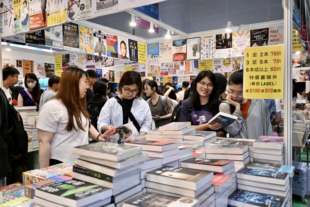 書展今日(19日)進入第4日展期。劉駿軒攝 書展今日(19日)進入第4日展期。劉駿軒攝