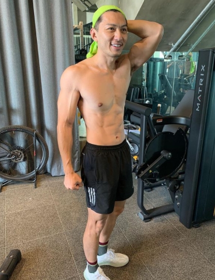 Ben其實身型也很fit，只是謙虛自嘲是uncle。
