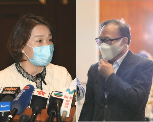 梁美芬（左）、梁志祥（右）。