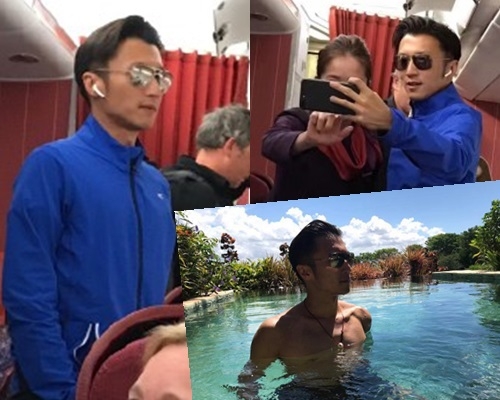 謝霆鋒幫手揸機自拍,好親民吓喎。