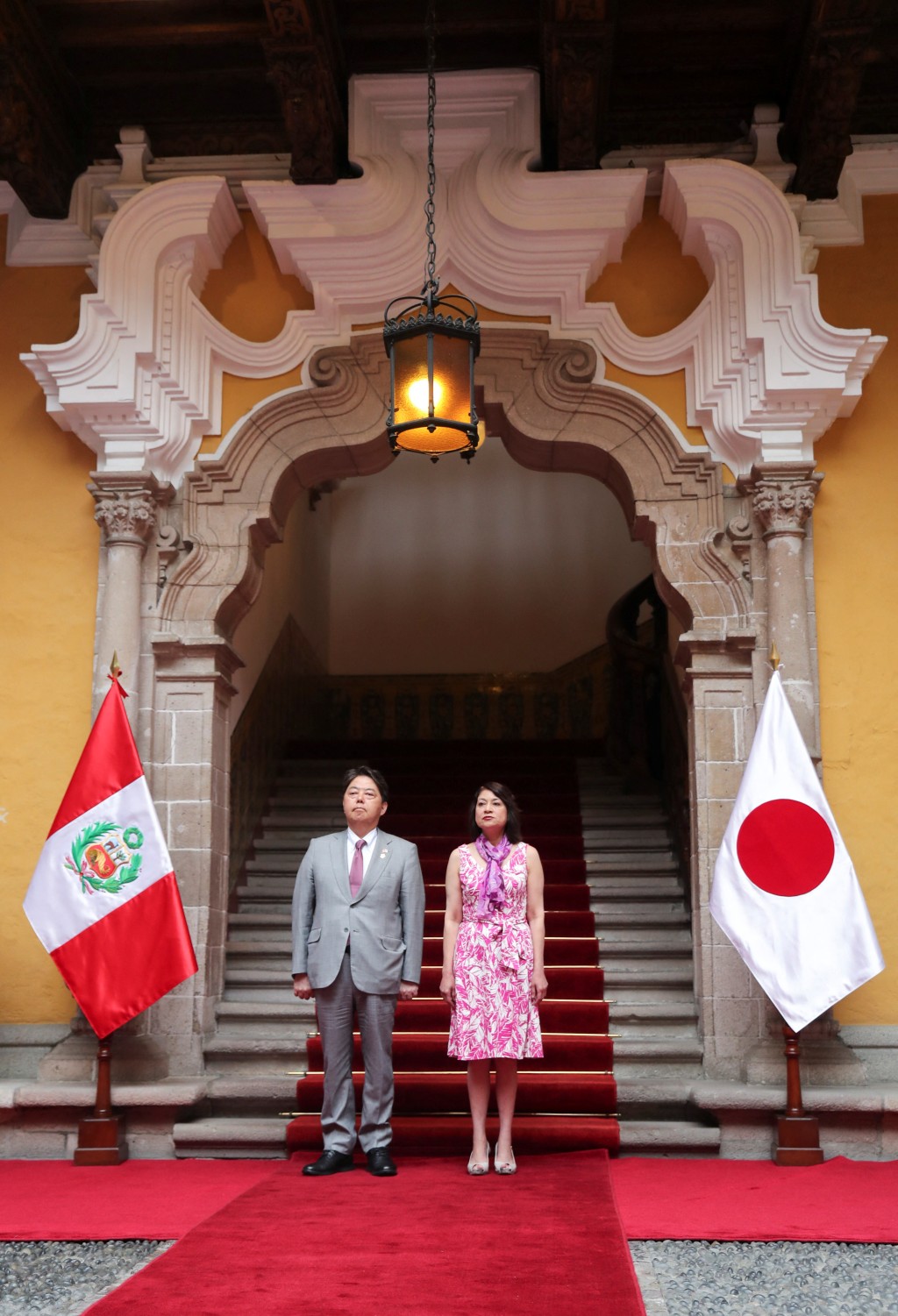 日本與秘魯建交150周年，日本外相林芳正今年5月曾到訪秘魯。 路透社