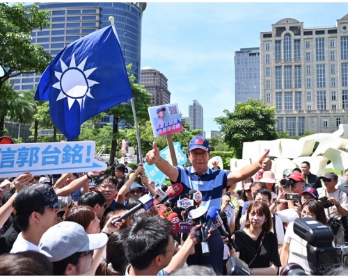 郭台銘未回應脫黨參選傳言。網圖