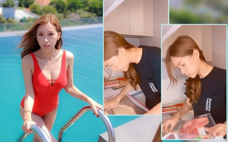 傅嘉莉人生第一條自拍煮食片衰在鏡頭放錯位。