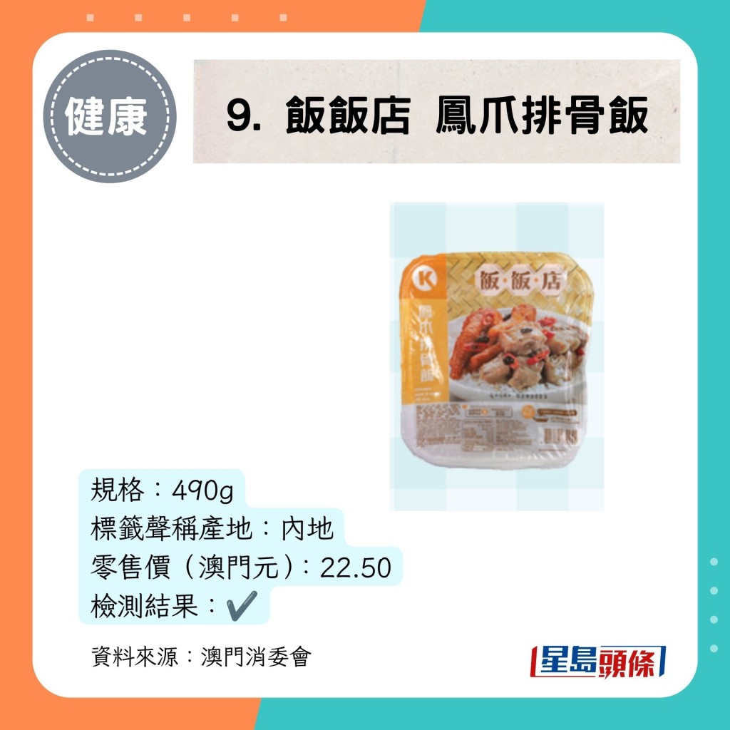 9. 饭饭店 凤爪排骨饭