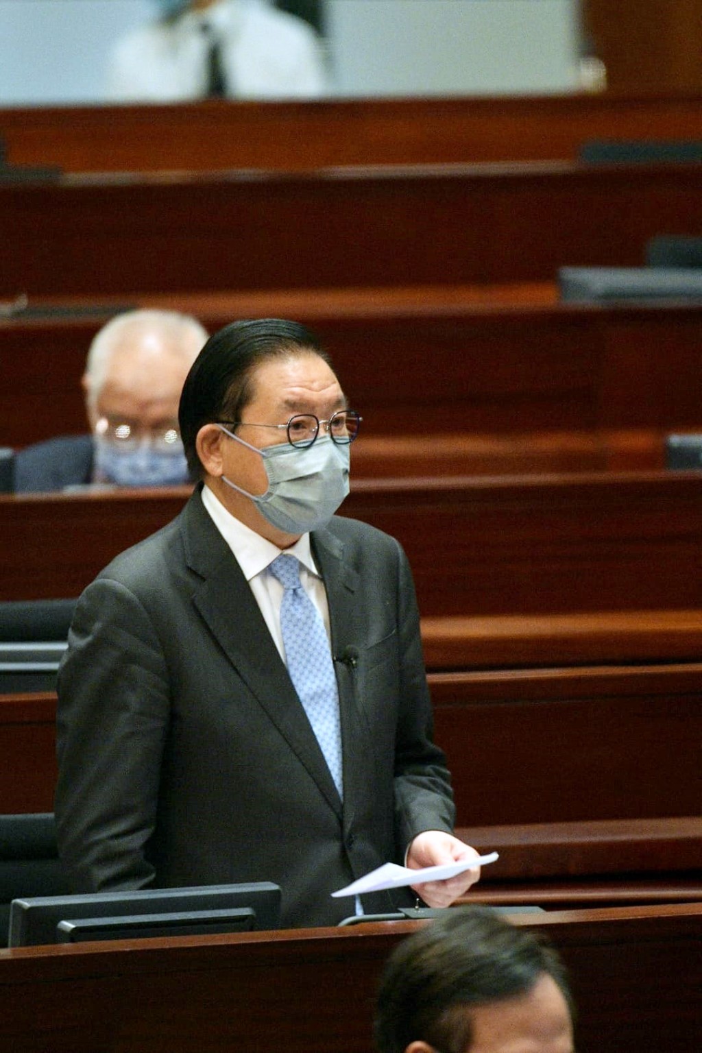 林健鋒說就算昔日有任何恩恩怨怨,建制派都應該團結一致,以大局為重。
