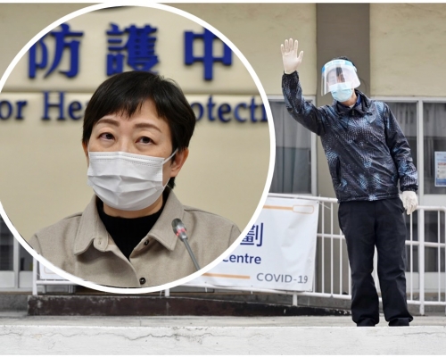 消息指,本港今日新增約60宗新冠肺炎確診個案。(小圖為張竹君)資料圖片