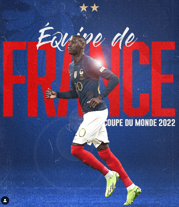 高路梅安尼入選2022法國國家隊的世界盃大軍。網上圖片 