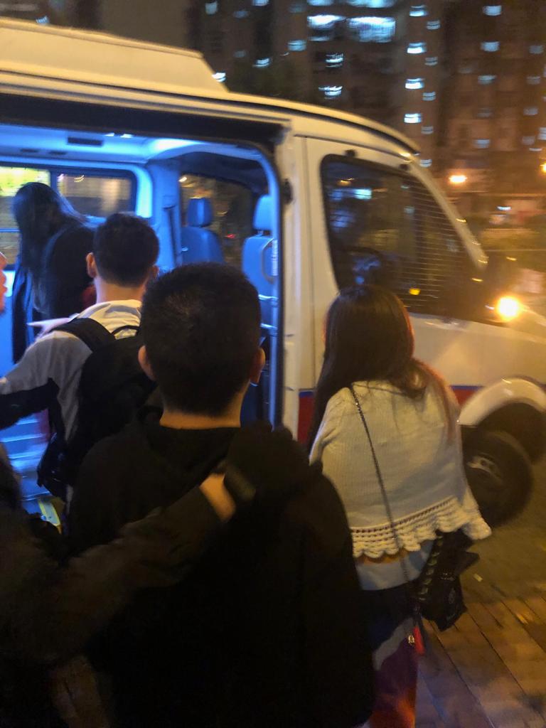 部分被捕人士。