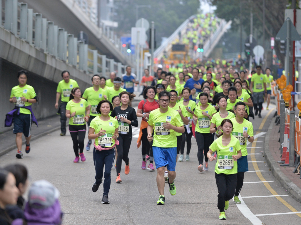 香港马拉松周日举行，有3.7万跑手出战各项赛事。资料图片