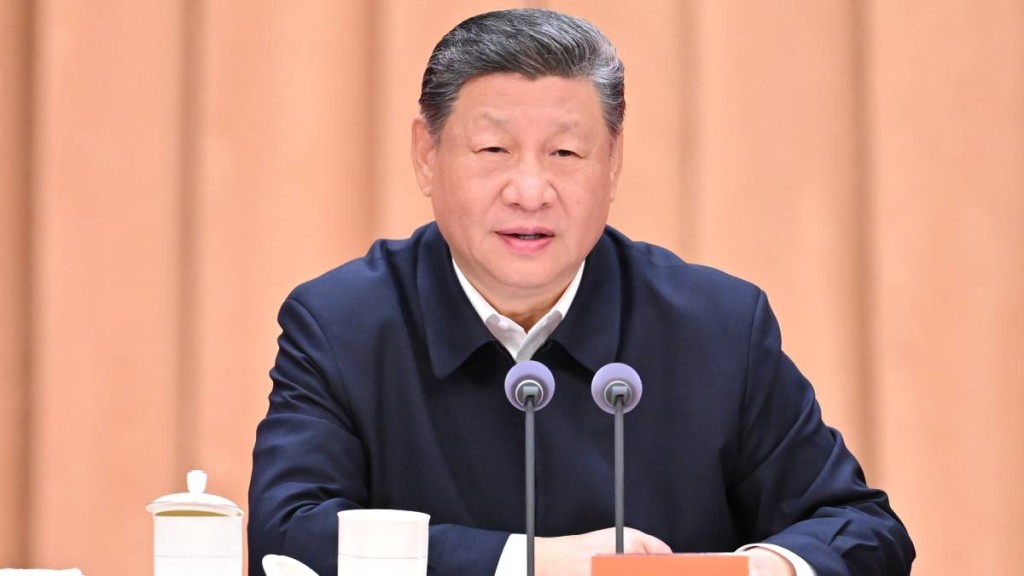 習近平強調領導幹部要加強科技前沿知識學習。新華社