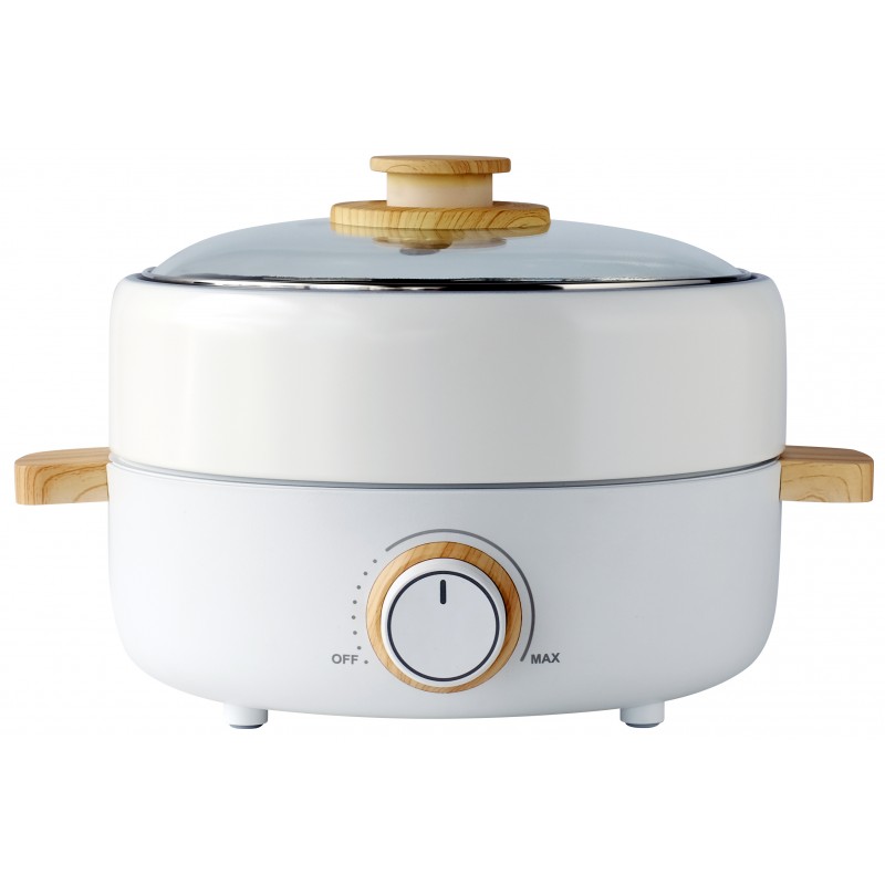 Origo MC96多功能電熱鍋/$698/香港蘇寧，可作火鍋、蒸煮、烤及煎等，備有深鍋、烤板及頂蓋，現於香港蘇寧網站購物每滿$500，即減$80。