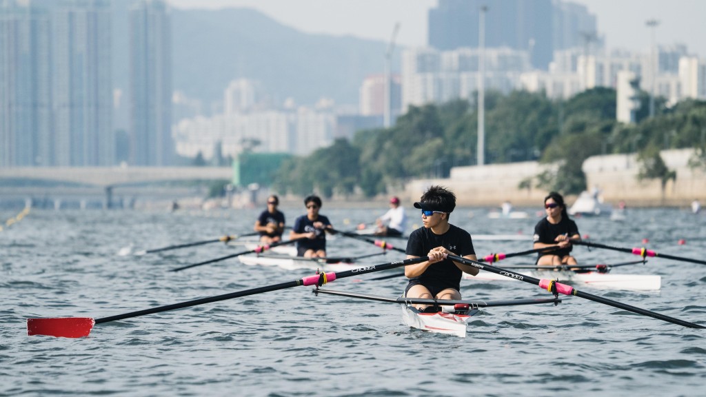 第四十四屆香港賽艇錦標賽周日在賽馬會石門賽艇中心煞科。中國香港賽艇協會圖片