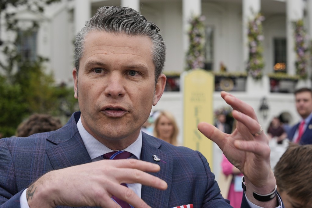 海格塞斯斥報道是假新聞。美聯社 海格塞斯斥報道是假新聞。美聯社