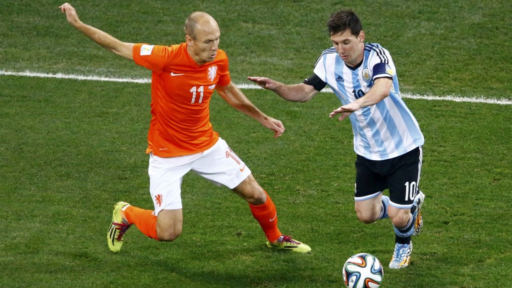 荷蘭對阿根廷場場經典。Reuters資料圖片