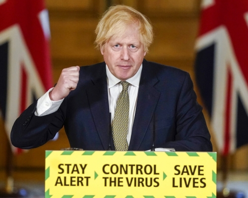 英國首相約翰遜。AP資料圖片