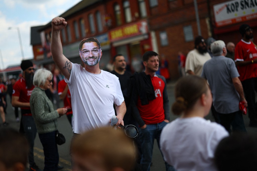 高普最後一次帶領利物浦出戰，預計得到紅軍球迷熱烈歡迎。Reuters