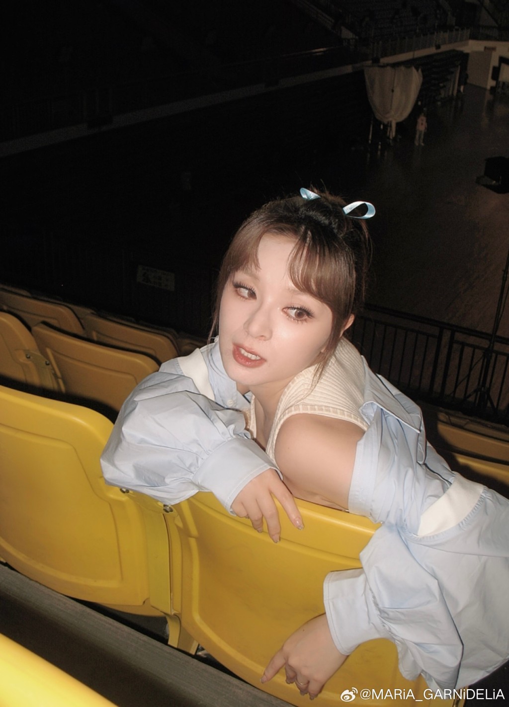 日本女歌手美依禮芽曾參演內地綜藝《乘風破浪的姐姐》。微博＠MARiA_GARNiDELiA
