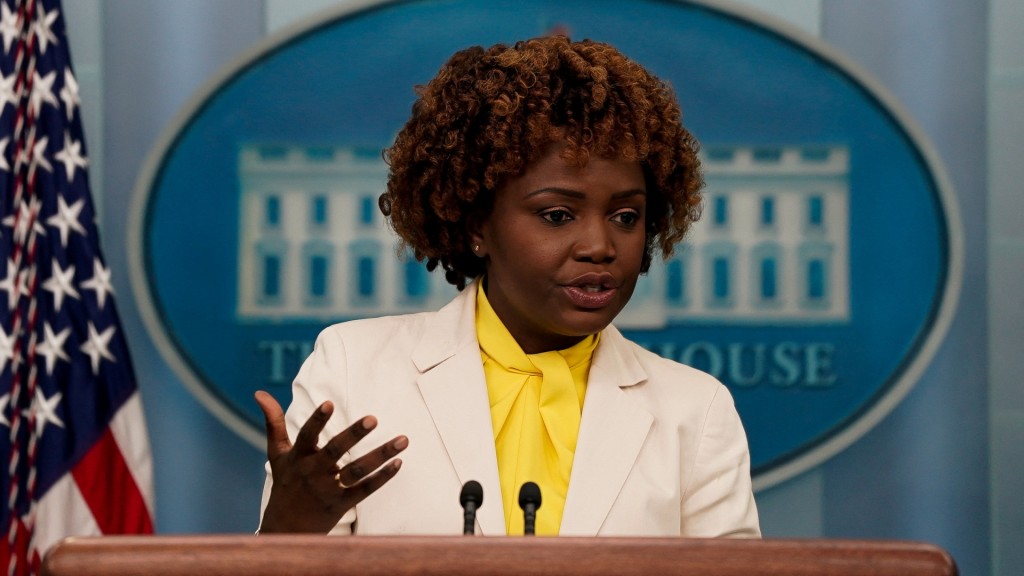 尚皮埃尔澄清拜登的言论是表达对普京威胁动用核武的忧虑。REUTERS