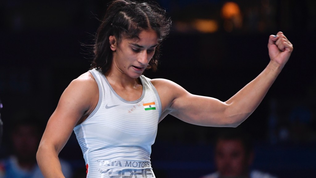 福加特（Vinesh Phogat）黯然宣布退役。 美聯社