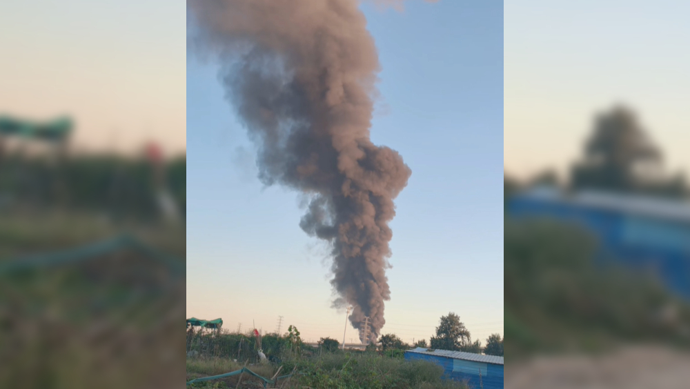 網傳爆炸現場實況。 抖音