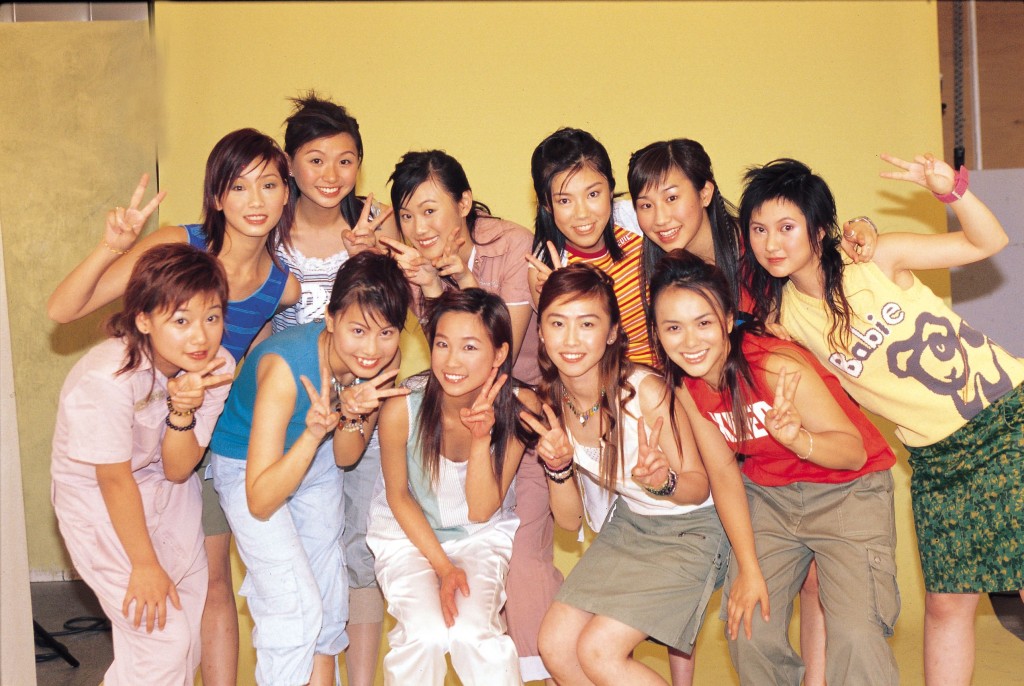 朱智賢（後排左三）20年前曾參加女團Cookies招募。
