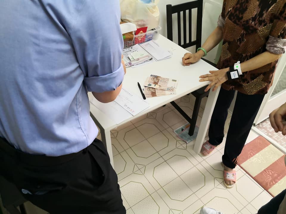 陳旭明借錢交租。陳旭明FB圖