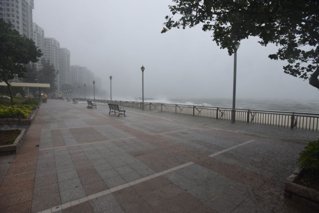 杏花邨現五米巨浪。