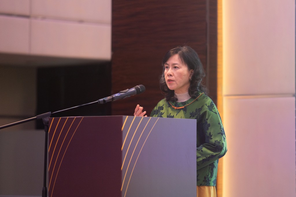 陈美宝日前出席本港首次绿色甲醇加注仪式。陈美宝网志图片