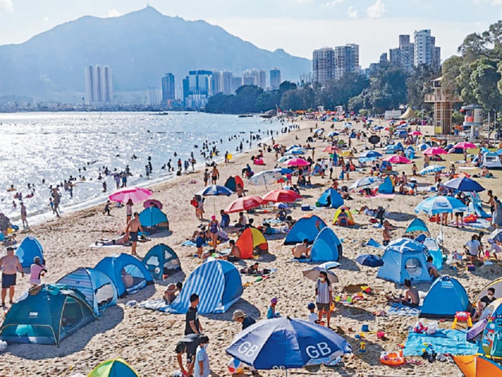 未來九天天氣逐漸升溫，一連五日最高氣溫達至34度。資料圖片