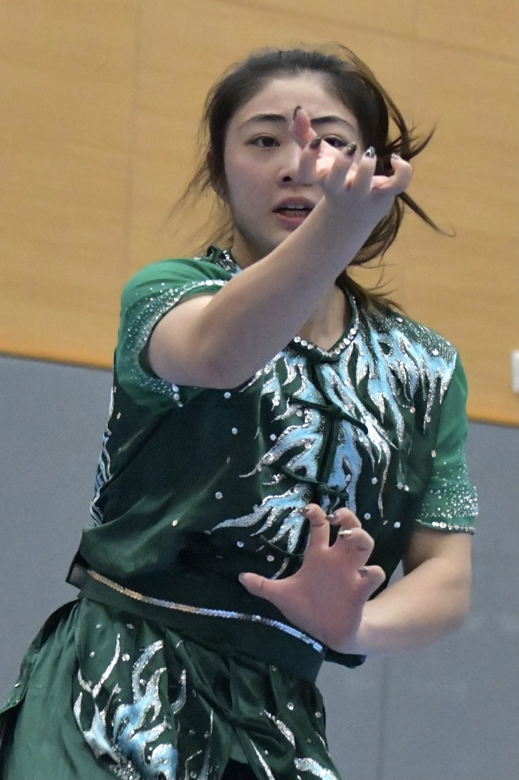 同是港队武术代表，刘子龙胞妹刘宝欣在今年亦通过优才运动员入学计划，入读浸大体育、运动及健康学系。