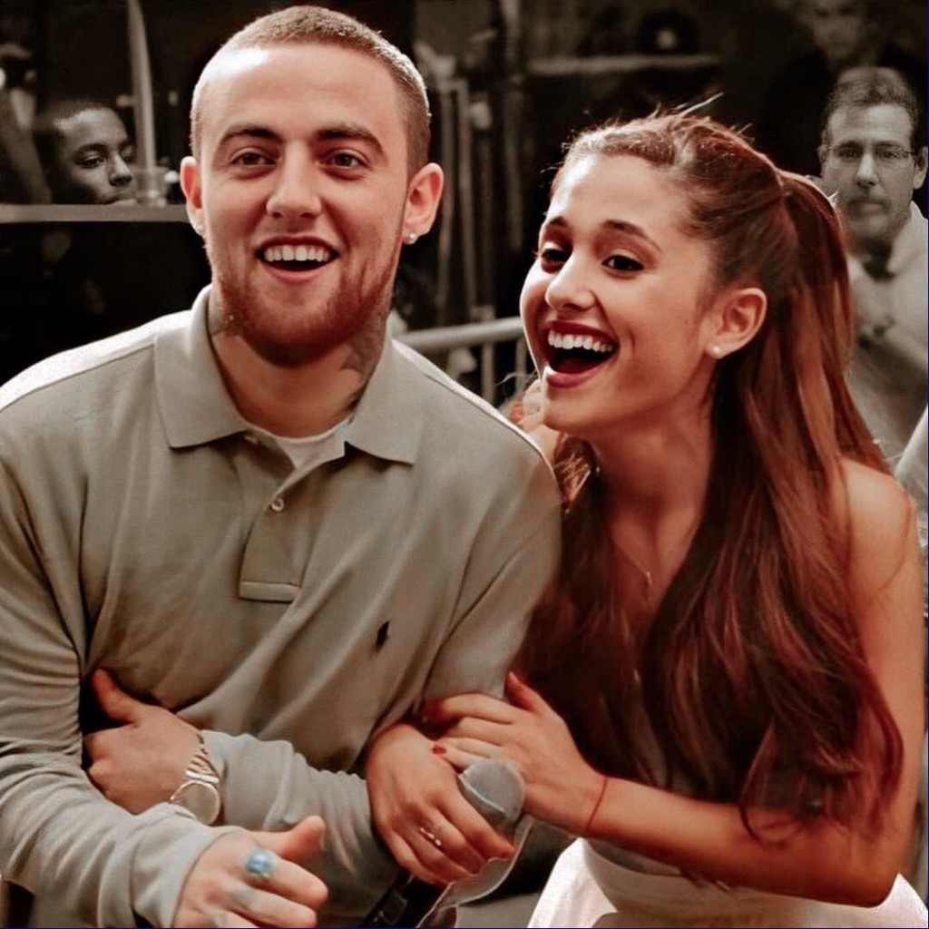 Ariana跟已離世的Mac Miller。