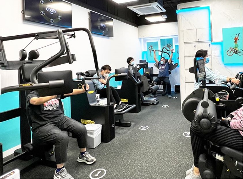 網民分享，在「DHC地區健康中心」可以免費做gym。